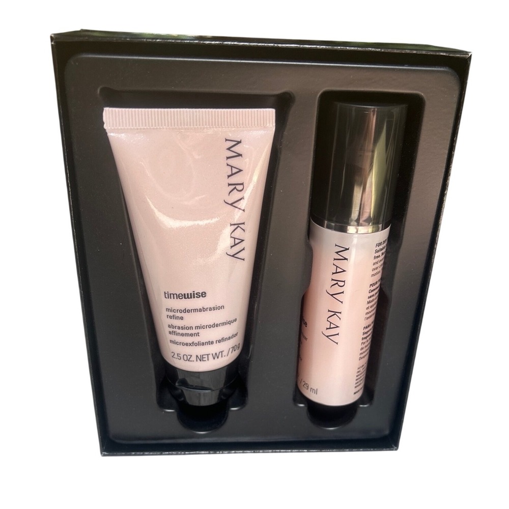Mary Kay TimeWise Microdermabrasion Plus Set Refine 2.5oz Pore Minimizer 1oz NEW